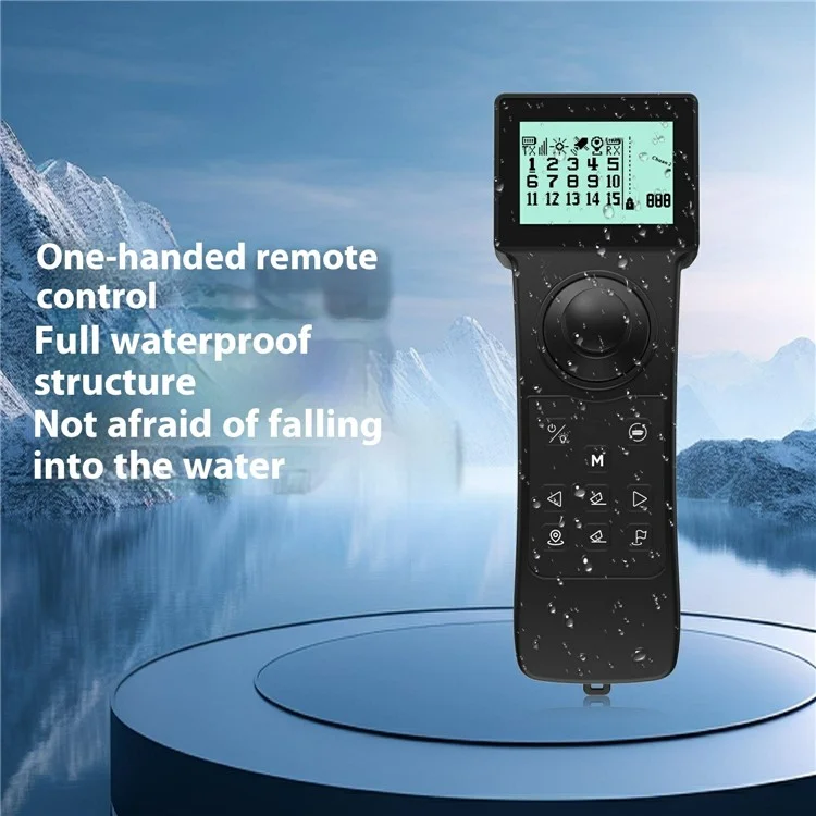 D80B-GPS Doppelantenne 12V Automatisches Köderboot mit 100 Angelplätzen für Fluss / See / Küstengewässer, Orange (CE-zertifiziert) - EU-Stecker