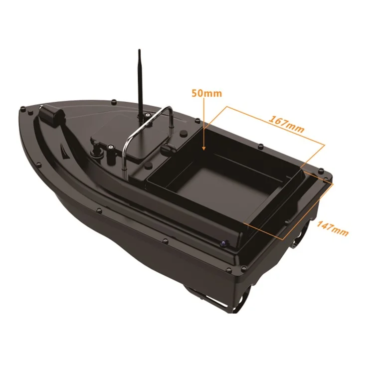 D16 Fishing Remote Control Bait Boat 500m RC Lure Feed Delivery Boat (CE Certified) - EU Plug