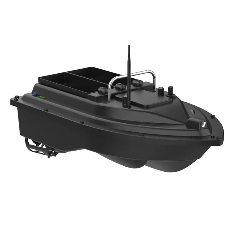 Bateau d'appâtage D16C de 2 kg avec double emplacement d'appât, gyroscope à 6 axes pour rivières / lacs / eaux côtières (Certifié CE) - Prise européenne