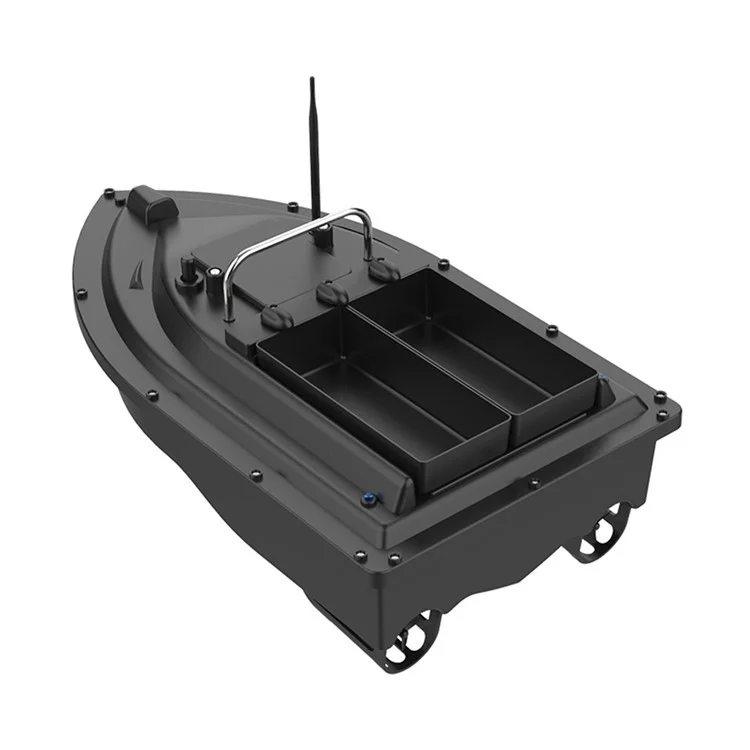 Bateau d'appâtage D16C de 2 kg avec double emplacement d'appât, gyroscope à 6 axes pour rivières / lacs / eaux côtières (Certifié CE) - Prise européenne