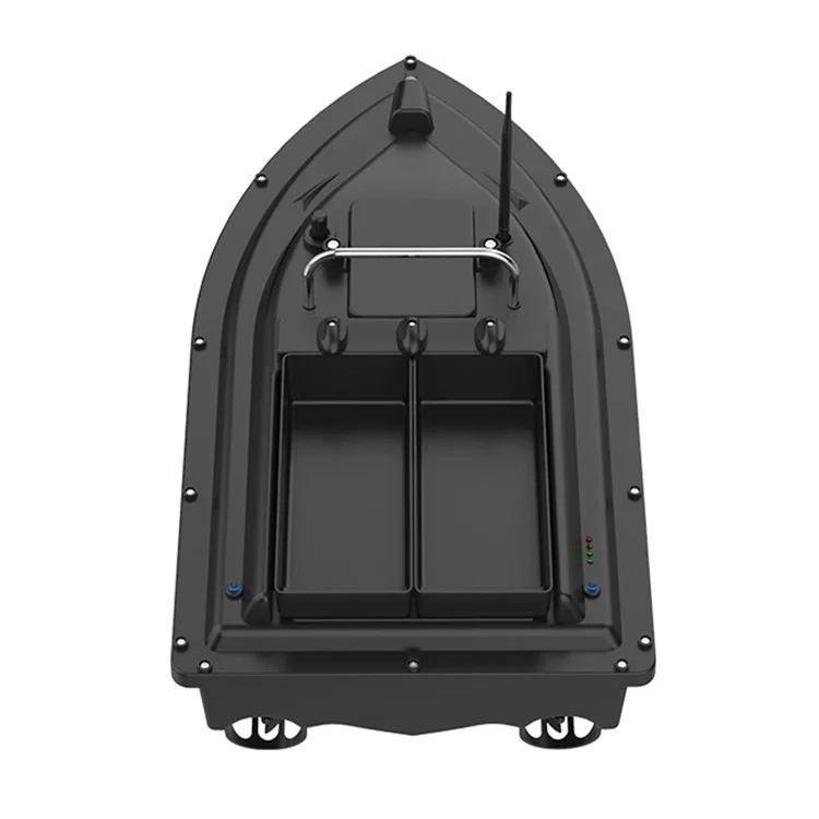 Bateau d'appâtage D16C de 2 kg avec double emplacement d'appât, gyroscope à 6 axes pour rivières / lacs / eaux côtières (Certifié CE) - Prise européenne