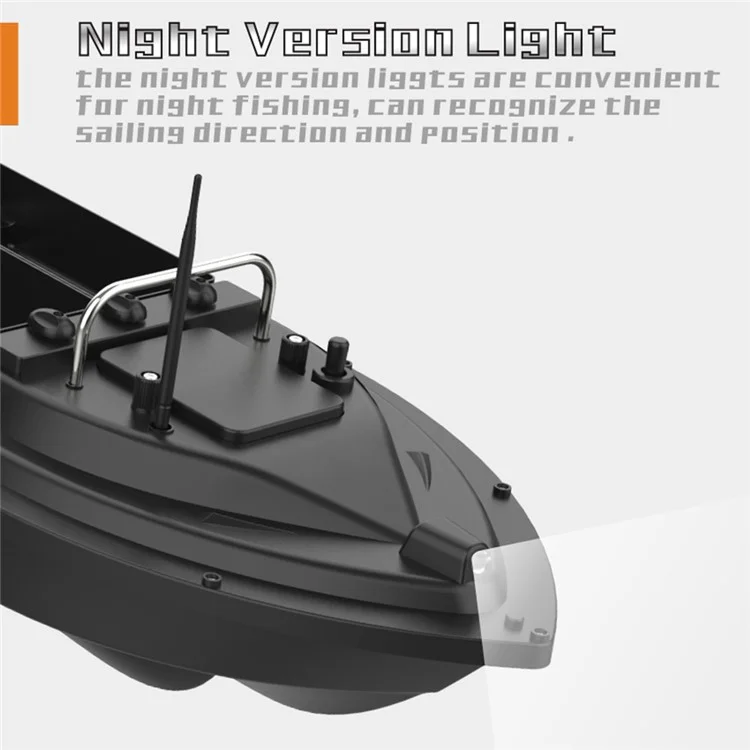 Bateau d'appâtage D16C de 2 kg avec double emplacement d'appât, gyroscope à 6 axes pour rivières / lacs / eaux côtières (Certifié CE) - Prise européenne