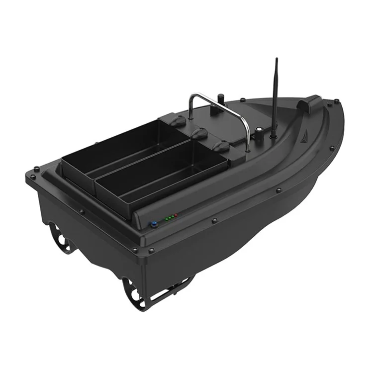 Bateau d'appâtage D16C de 2 kg avec double emplacement d'appât, gyroscope à 6 axes pour rivières / lacs / eaux côtières (Certifié CE) - Prise européenne