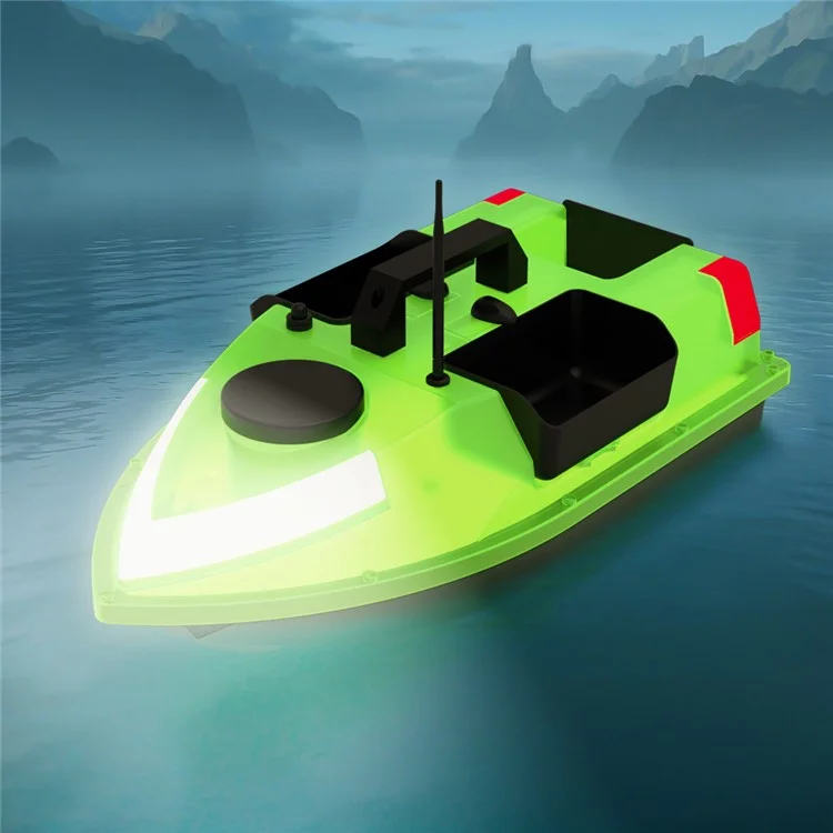 D20 3 Bait Slot GPS Positioning Automatic Return Fishing Bait Boat 600m Remote Control, with Light (CE Certified) - EU Plug