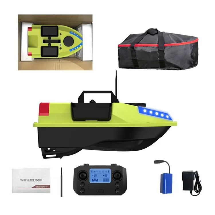 D20 3 Bait Slot Smart RC Bait Boat GPS Positioning 600m Auto Return Fish Feeder Hook Delivery Boat (CE Certified) - EU Plug