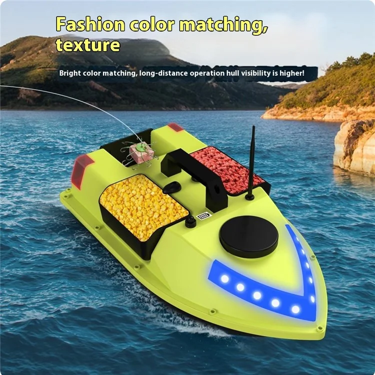 D20 3 Bait Slot Smart RC Bait Boat GPS Positioning 600m Auto Return Fish Feeder Hook Delivery Boat (CE Certified) - EU Plug