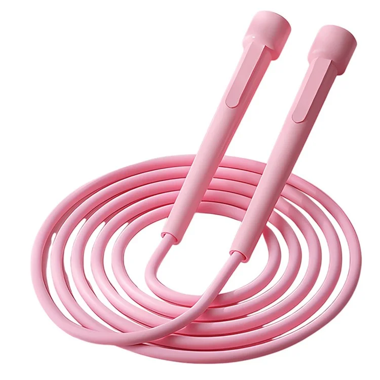 089 Corda de Pular de 2,8m para Crianças - Equipamento Esportivo para Iniciantes de 6 a 12 Anos - Rosa