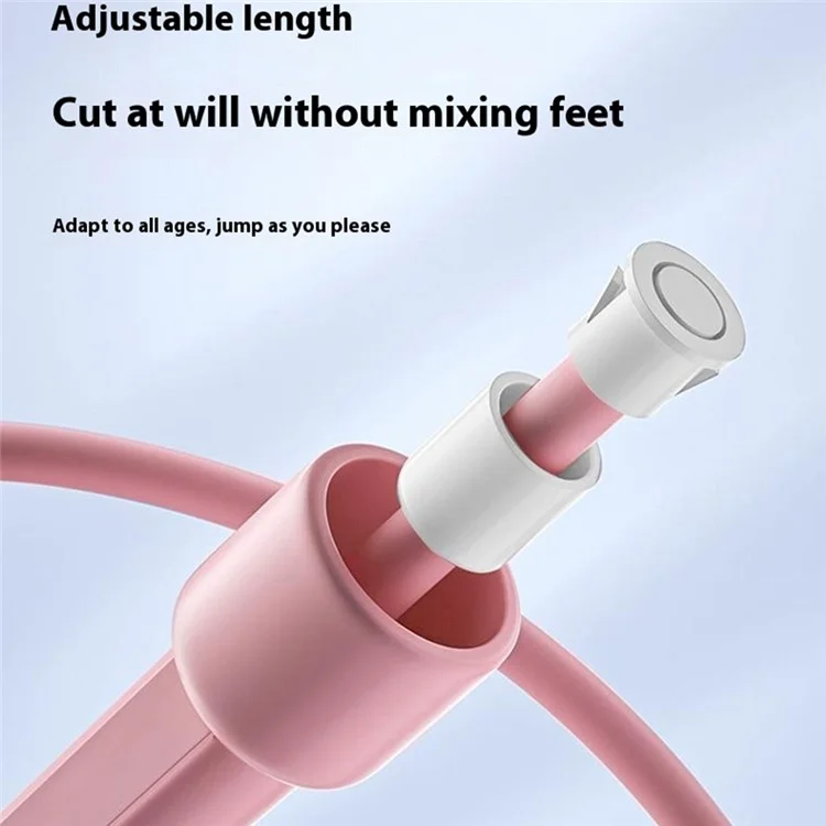 089 Corda de Pular de 2,8m para Crianças - Equipamento Esportivo para Iniciantes de 6 a 12 Anos - Rosa