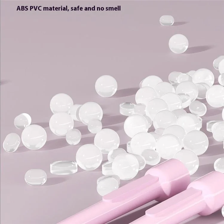 089 Corda de Pular Estilo Segmentado Ajustável de 6-12 Anos, 2,85m, Antiderrapante - Rosa