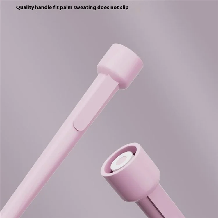 089 Corda de Pular Estilo Segmentado Ajustável de 6-12 Anos, 2,85m, Antiderrapante - Rosa