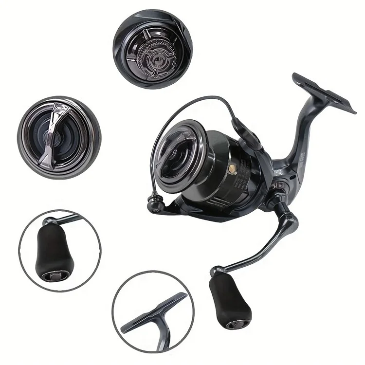 A510 SW2000 5+1BB 5:2:1 Mulinello da Pesca Portatile Leggero per Lanci Lunghi