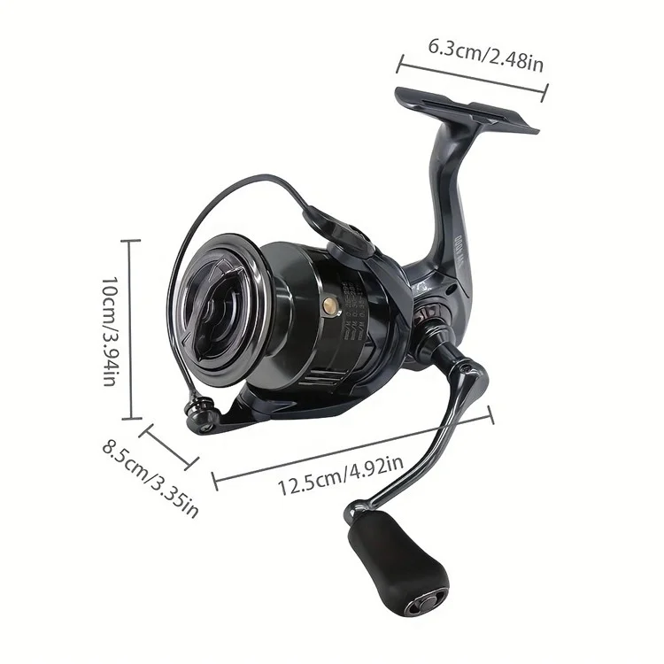 A510 SW2000 5+1BB 5:2:1 Mulinello da Pesca Portatile Leggero per Lanci Lunghi