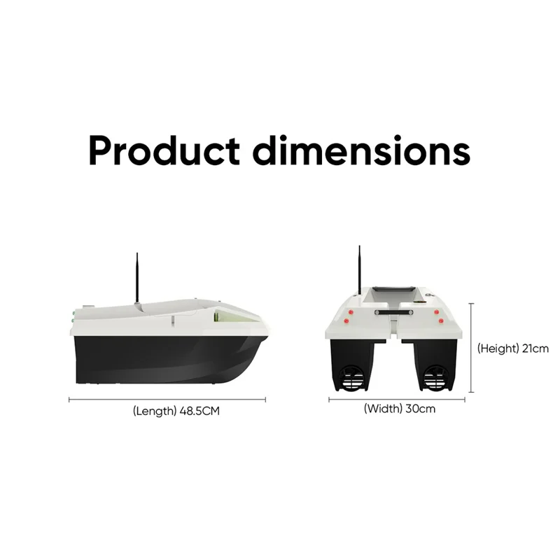 D50B-GPS Versión Avanzada 12V Barco Cebador GPS de Alta Potencia con Liberación de Fondo - Enchufe UE