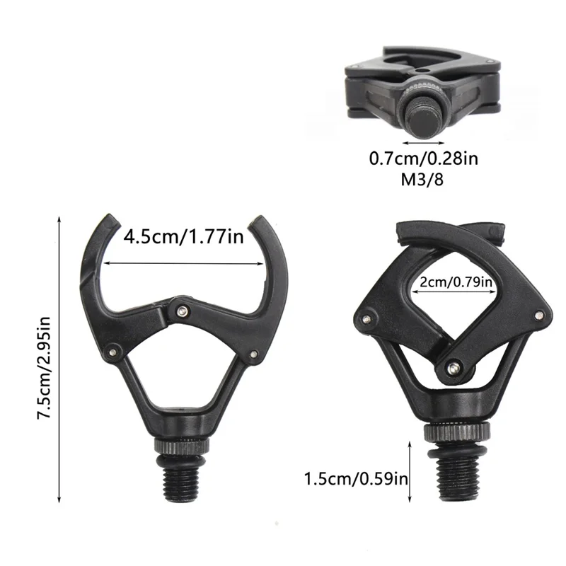 A424 Fishing Rod Cross Holder Fishing Pole Lock Support Plastic Rest Head