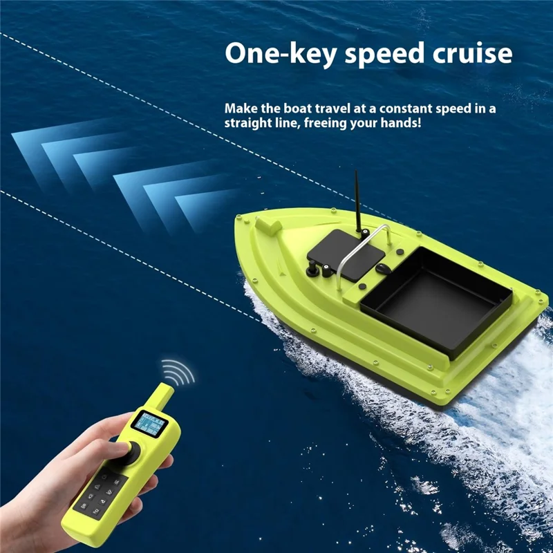 D36B GPS Positioning Fishing Bait Boat Auto Return 2.4G RC Speedboat with Sonar Sensor (with 5200mAh Battery) - US Plug