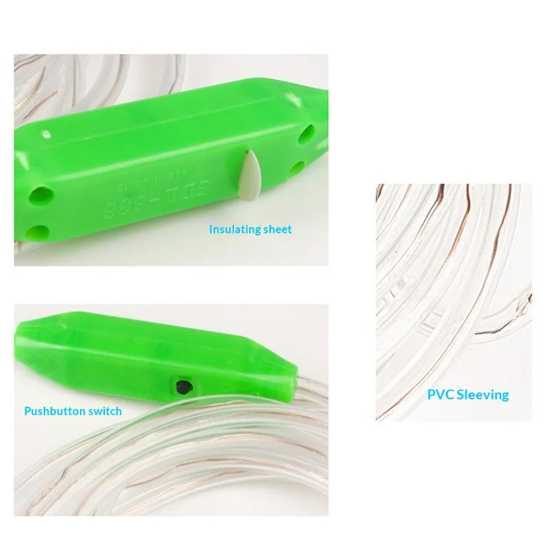 Corda de Saltar LED Iluminada, Brilha no Escuro, com Cabos Antiderrapantes, para Exercícios de Fitness - Aleatória