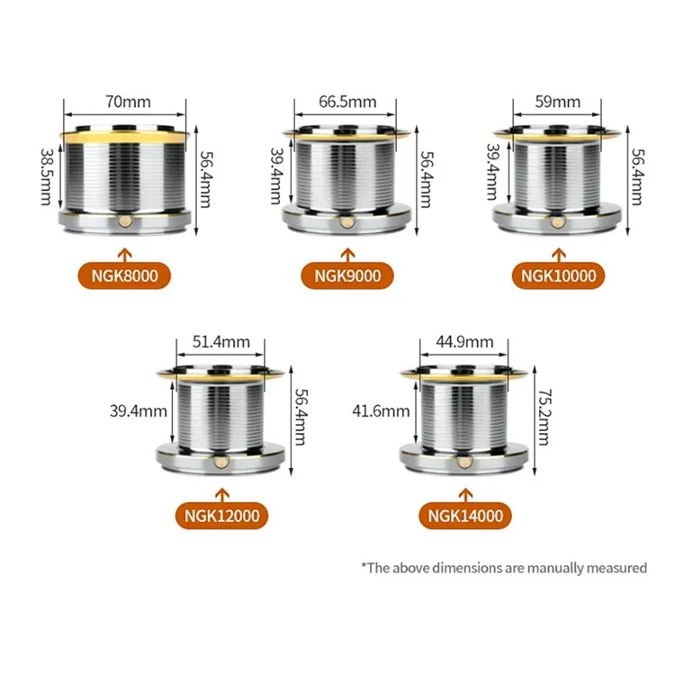 DEUKIO Moulinet de pêche à la traîne Moulinet de pêche à la traîne 6+1BB en acier inoxydable Puissant outil de pêche en mer - NGK 8000