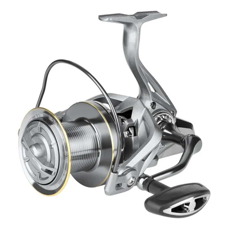 DEUKIO Spinning Fishing Reel Surf Fishing Reel 6+1BB Stainless Steel Powerful Saltwater Fishing Tool - NGK 9000