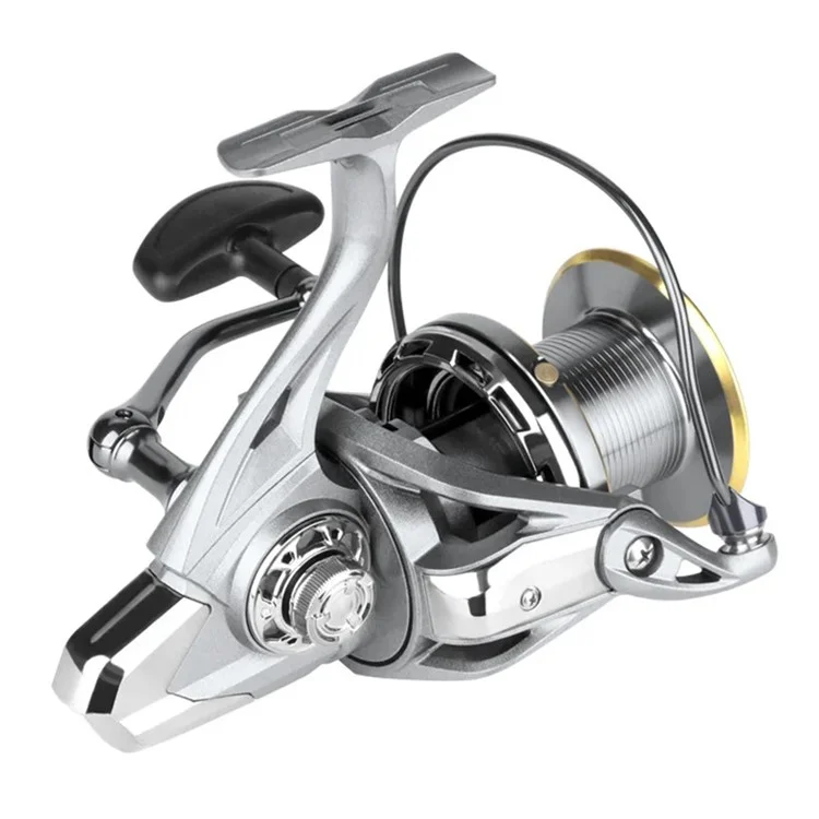 DEUKIO Spinning Fishing Reel Surf Fishing Reel 6+1BB Stainless Steel Powerful Saltwater Fishing Tool - NGK 12000