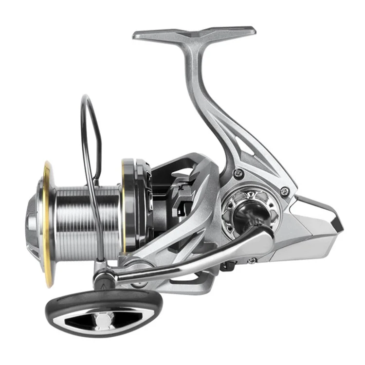 DEUKIO Spinning Fishing Reel Surf Fishing Reel 6+1BB Stainless Steel Powerful Saltwater Fishing Tool - NGK 12000