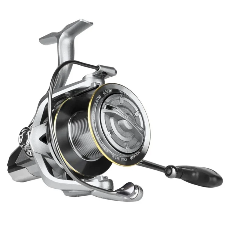 DEUKIO Spinning Fishing Reel Surf Fishing Reel 6+1BB Stainless Steel Powerful Saltwater Fishing Tool - NGK 12000