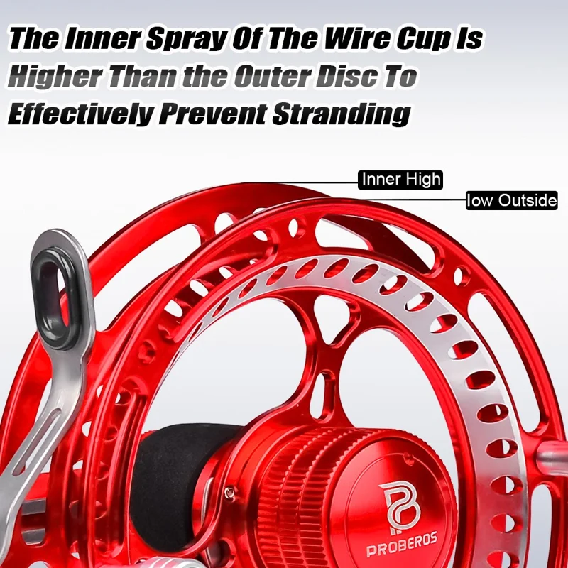 PROBEROS JD85 85mm Portable Lightweight Full Metal Fishing Reel - Style B