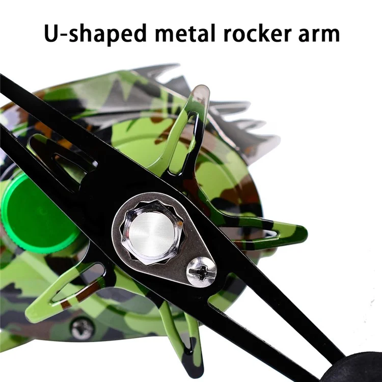 PROBEROS DW131 18+1BB Metal Baitcasting Reel High-Strength Fishing Reel - Mão Direita