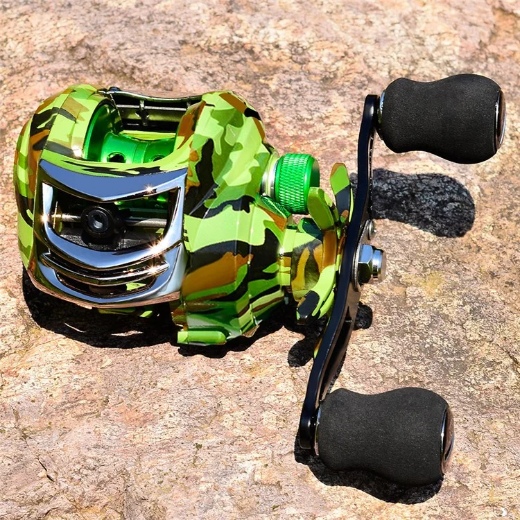 PROBEROS DW131 18+1BB Metal Baitcasting Reel High-Strength Fishing Reel - Mão Direita