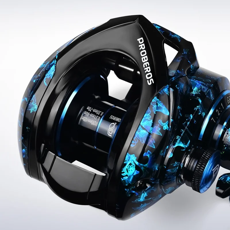 PROBEROS VHB120 Metal Baitcasting Reel 3+1BB Bearing Fishing Reel - Destro