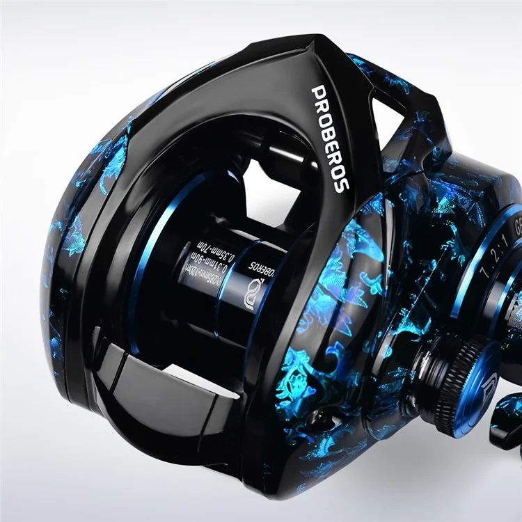 PROBEROS VHB120 Métal Moulinet de Pêche à Bâton 3+1BB Roulement - Main Gauche