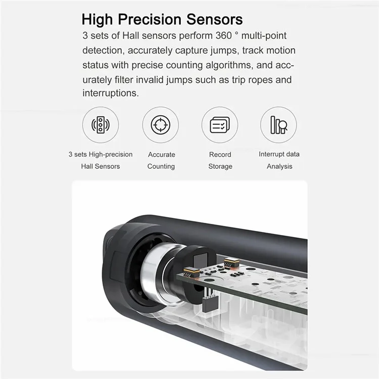 XIAOMI Mijia XMSR-P803 3m Digital Counter Smart Corda de Pular Perder Peso Ferramenta de Exercício - Vermelho Vinho