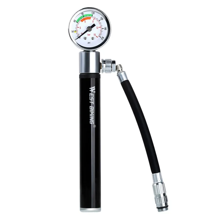 WEST BIKING120PSI Bicycle  Tyre Pump - Black