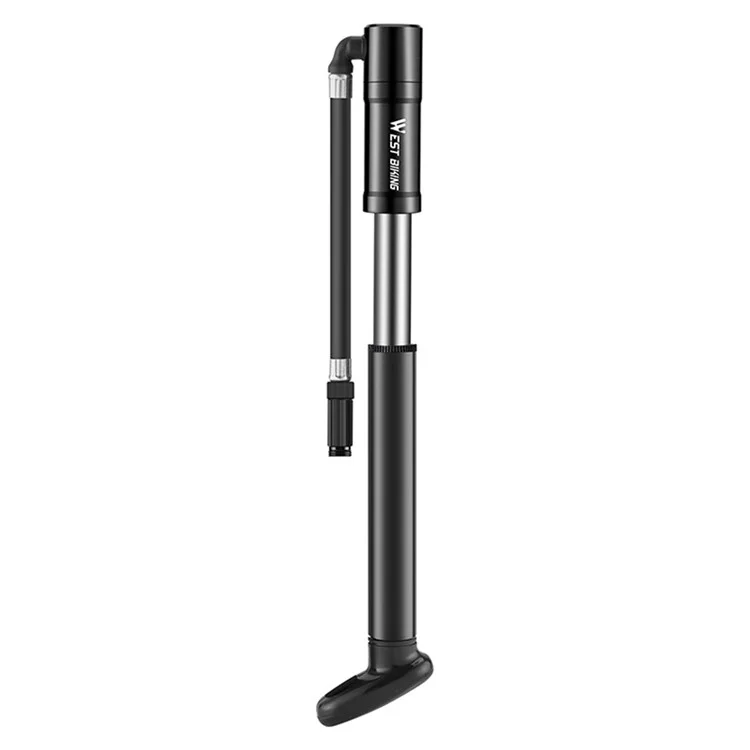 WEST BIKING YP0711175 Universal Schrader / Presta Valve Aluminum Alloy 130PSI Mini Bike Pump