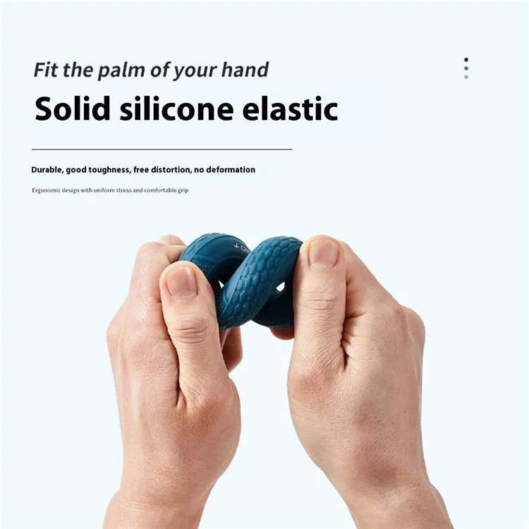 FE0223 Silicone Hand Grip Strengthener Forearm Finger Exerciser Wrist Muscle Trainer Ring - 30-40lb / Pink