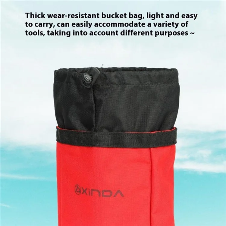 XINDA XD-BAG27 Outdoor Aerial Work Tool Waist Bag Nylon Pouch Toolkit Utility Organizer - Rot