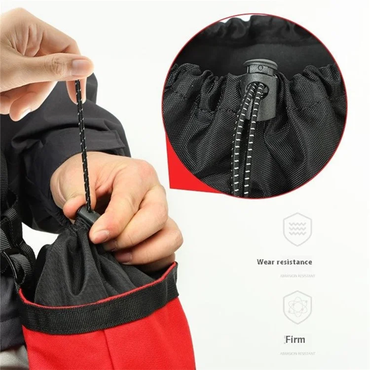 XINDA XD-BAG27 Outdoor Aerial Work Tool Waist Bag Nylon Pouch Toolkit Utility Organizer - Rot