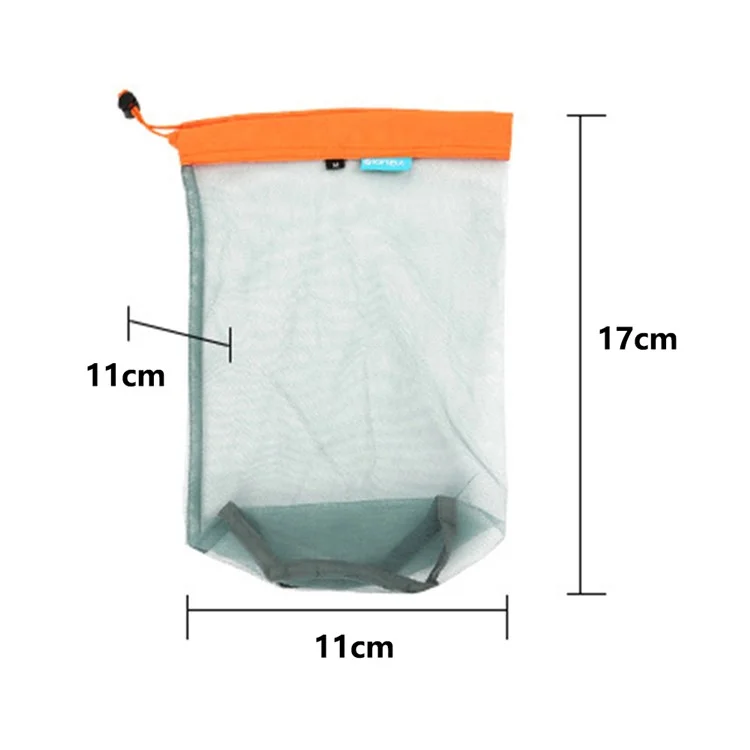 XINDA BFP1415 11x11x17cm Sports Equipment Mesh Storage Bag Beach Swim Organizer Pouch - Blue