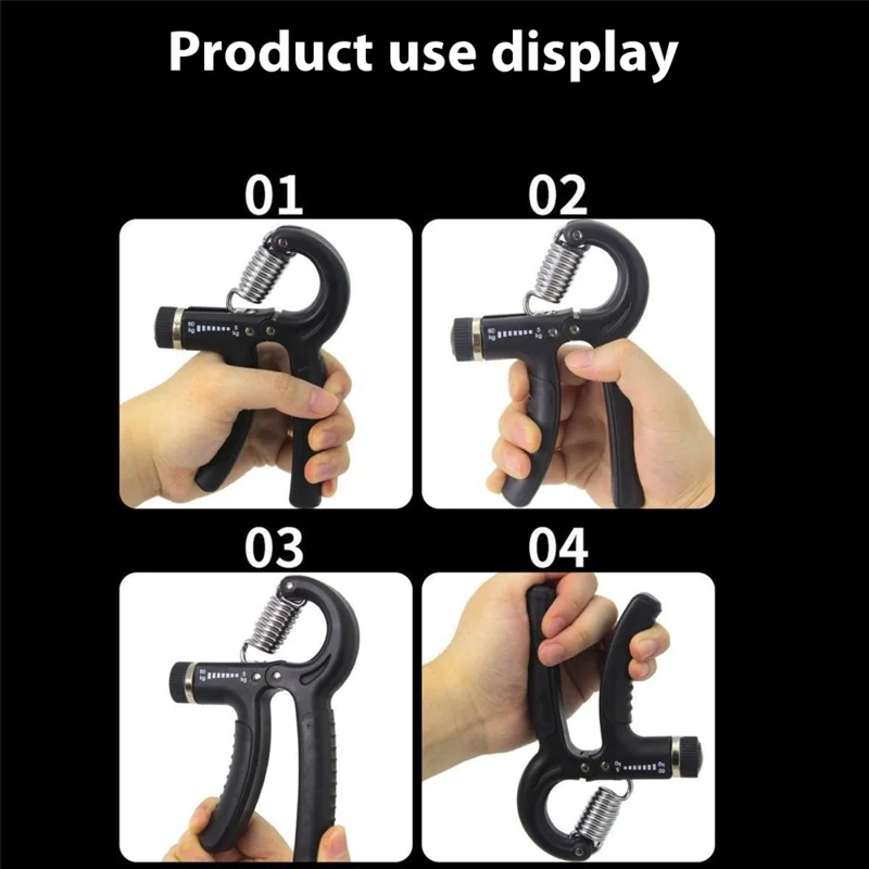 WOSWEIR FE0244 5Pcs / Set Adjustable Hand Grip Strengthener Exercise Kit for Strength Training - Blue