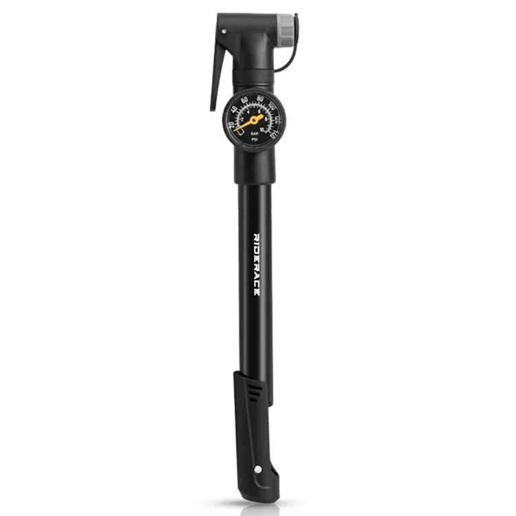 Riderace RR9289 Bomba de Bicicleta Portátil Com Medidor 140PSI Alumínio de Alumínio Hand Hand Pneu Air Inflation