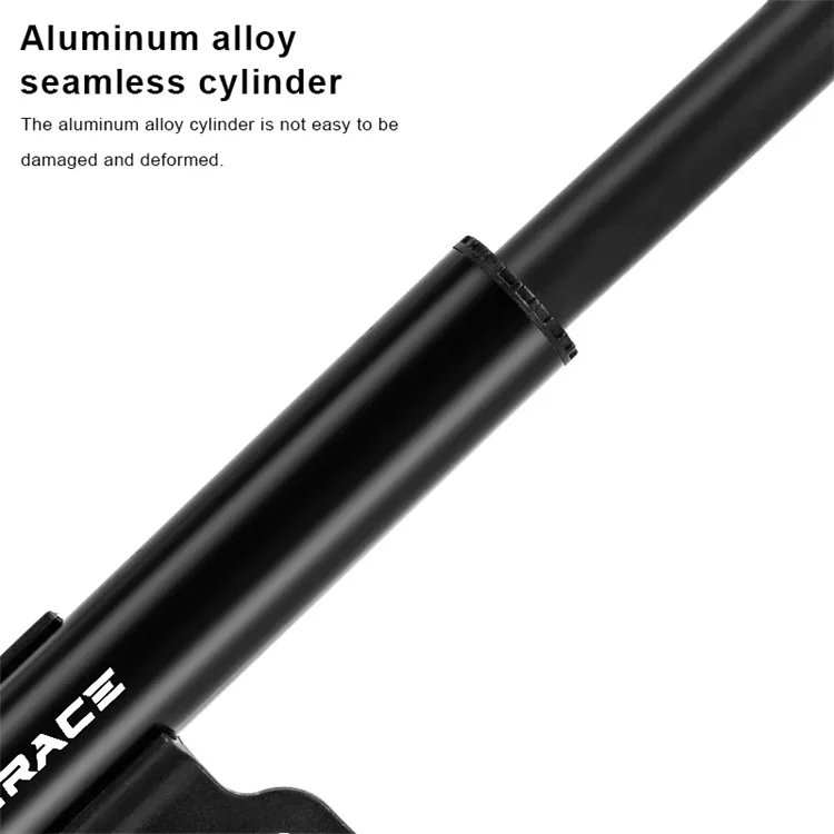 Riderace RR9289 Bomba de Bicicleta Portátil Com Medidor 140PSI Alumínio de Alumínio Hand Hand Pneu Air Inflation