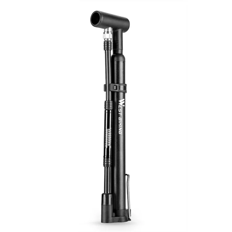 WEST BIKING YP0711190 Portable Bike Pump High Pressure 120PSI Presta Schrader Valve Bicycle Tire Inflator