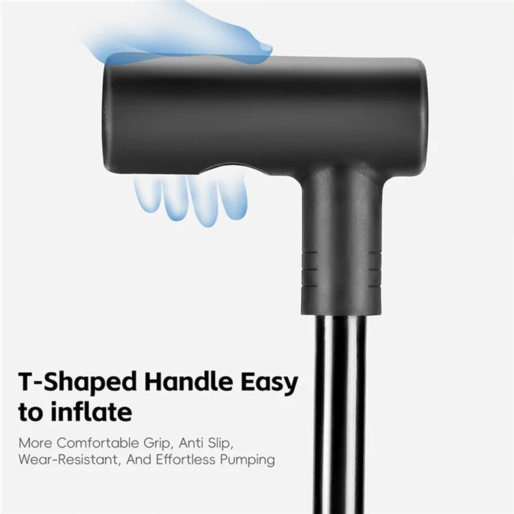 WEST BIKING YP0711190 Portable Bike Pump High Pressure 120PSI Presta Schrader Valve Bicycle Tire Inflator