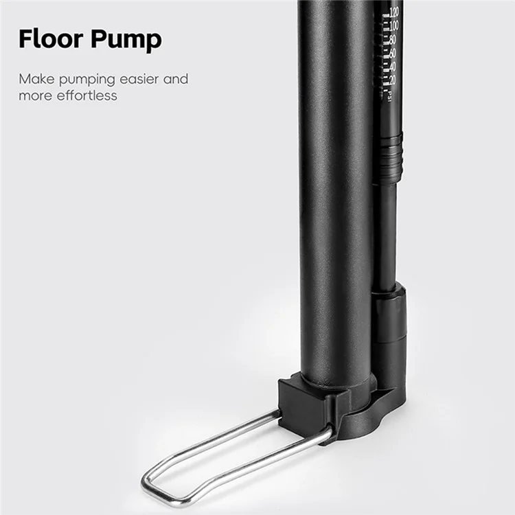 WEST BIKING YP0711190 Portable Bike Pump High Pressure 120PSI Presta Schrader Valve Bicycle Tire Inflator