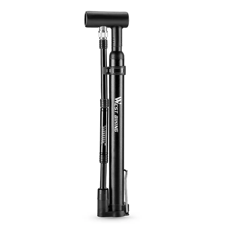 WEST BIKING YP0711190 Portable Bike Pump High Pressure 120PSI Presta Schrader Valve Bicycle Tire Inflator