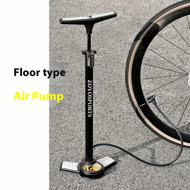 ZOYOSPORTS ZY-6532Q Hochdruck-Standpumpe 230 PSI für Mountainbike, Motorrad und Auto - Manueller Luftkompressor