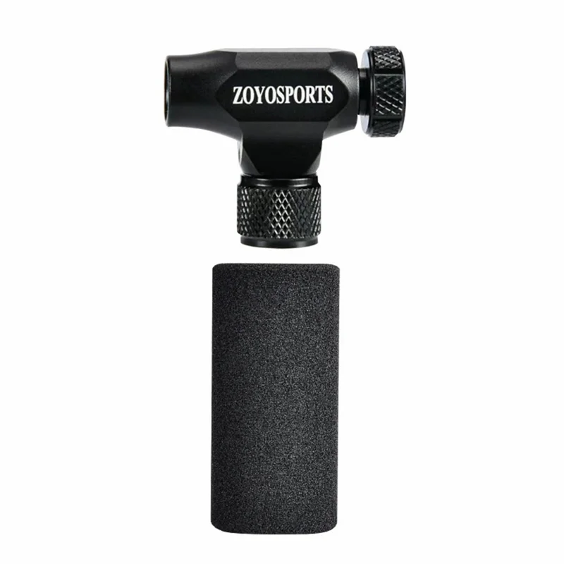 ZOYOSPORTS ZY-018 Mini Tragbare Fahrradpumpe für Mountainbike und Rennrad Fahrradreifen CO2-Pumpe ohne Gaskartusche - Schwarz