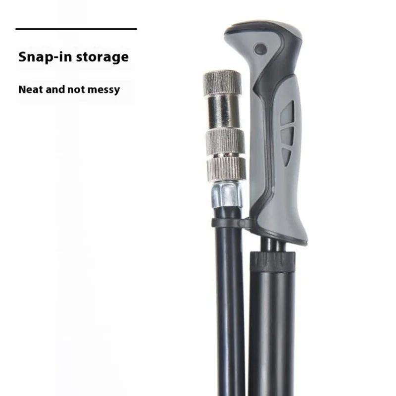ZOYOSPORTS ZY-AP9E Front Fork Bike Tire Pump 300PSI High Pressure Inflator with Digital Display Gauge
