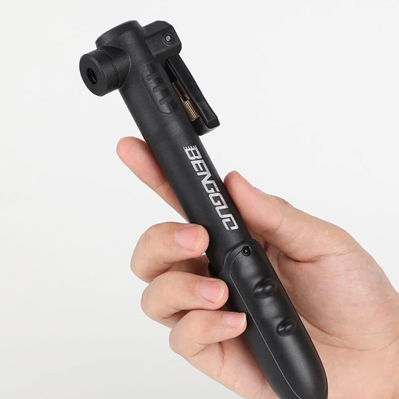 BENGGUO BG-1688 Bike Portable Air Pump 100PSI High Pressure Inflator Compatible with Presta Schrader Valve