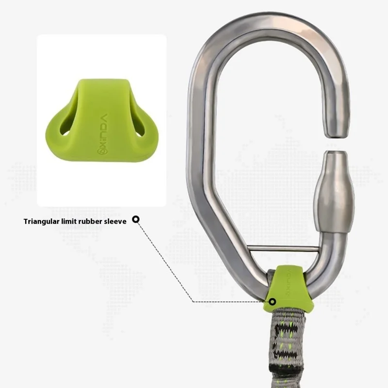 XINDA XD-PJ295 10 Peças Anel de Posicionamento em Silicone para Escalada em Rocha, Passador de Escalada com Anel de Borracha Antiderrapante - Verde