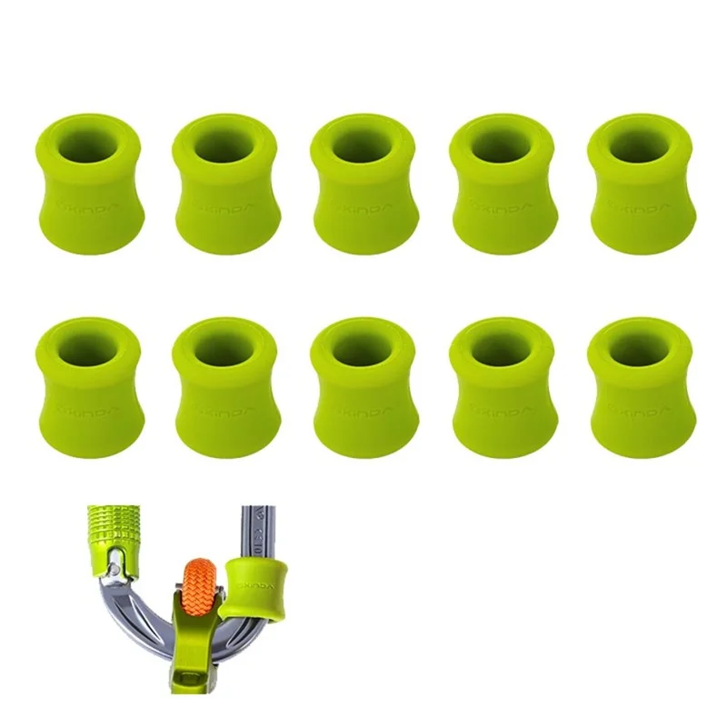XINDA XD-PJ295 10 Pezzi Anelli in Silicone per Arrampicata su Roccia all'Aperto, Posizionamento Antiscivolo, Manicotto in Gomma Cilindrico - Verde